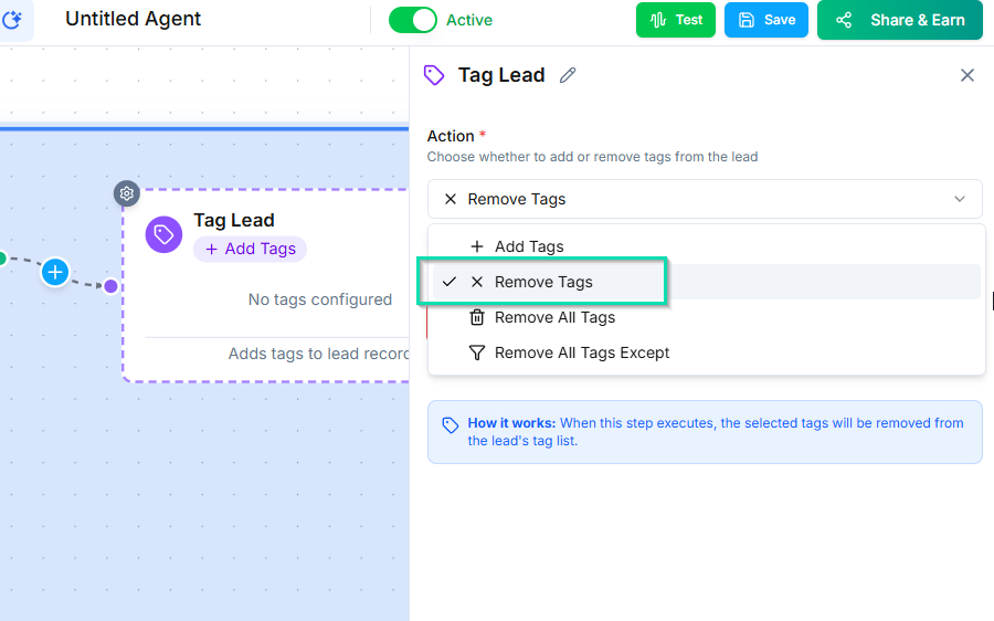 remove Tag